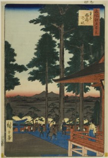 Oji Inari Shrine (Oji Inari no yashiro), from the series One Hundred Famous Views of Edo (Meisho