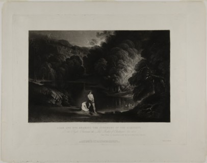 Adam and Eve Hearing the Judgement of the Almighty, from Illustrations of the Bible, 1831, John