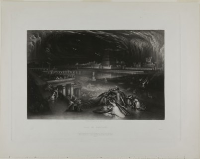 The Fall of Babylon, from Illustrations of the Bible, 1835, John Martin, English, 1789-1854,