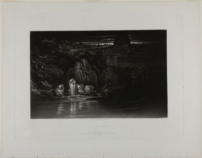 Psalm CXXXVII, from Illustrations of the Bible, 1835, John Martin, English, 1789-1854, England,