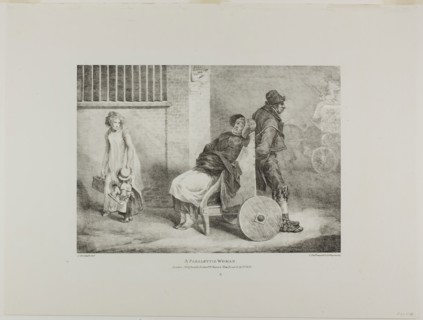 A Paraleytic Woman, plate 9 from Various Subjects Drawn from Life on Stone, 1821, Jean Louis André