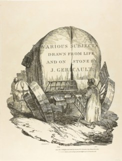 A Horse-Drawn Wagon, Title Page for the English Series, 1821, Jean Louis André Théodore Géricault