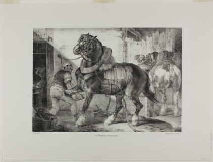 A French Farrier, plate 12 from Various Subjects Drawn from Life on Stone, 1821, Jean Louis André