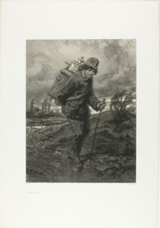 The Magic Lantern, 1854, Paul Gavarni, French, 1804-1866, France, Lithograph in black on cream