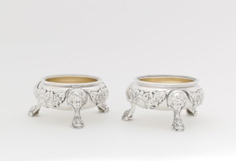 Pair of Salts, 1790/95, Joseph Richardson Jr., American, 1752–1831, Philadelphia, Philadelphia,