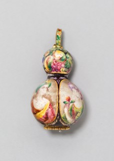 Pomander, c. 1650, French, Blois?, France, Gold and enamel, 3.7 × 1.9 cm (1 7/16 × 3/4 in.)