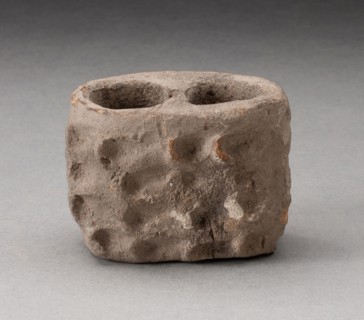 Double-Chambered Vessel, A.D. 100/700, Teotihuacan, Teotihuacan, Mexico, México, Ceramic, H. 6.4 cm