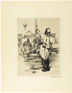 The Bowman, frontispiece from The Epic of Kings, Stories Retold from Firdusi, 1882, Sir Lawrence
