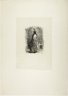Happy Springtime, 1860, Sir John Everett Millais, English, 1829-1896, England, Etching on ivory