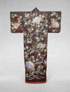 Furisode, late Edo period (1789–1868)/ Meiji period (1868–1912), 19th century, Japan, Silk, 4:1