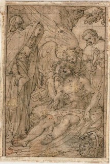 Pietà, n.d., Giovanni Battista Castello, called Il Bergamasco, Italian, c. 1509-1569, Italy, Pen