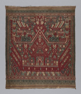 Tampan (Ceremonial Cloth), 19th century, Indonesia, Sumatra, Southeast Lampung, Kalianda district,