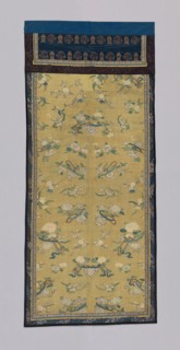 Panel, Qing dynasty (1644–1911), 1775/1800, Manchu, China, Center: silk and