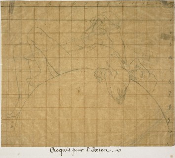 The Torment of Ixion, c. 1876, Jules-Élie Delaunay, French, 1828-1891, France, Graphite on tan wove