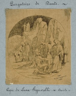 Dante’s Purgatory, c. 1857, Jules-Élie Delaunay (French, 1828-1891), after Luca Signorelli