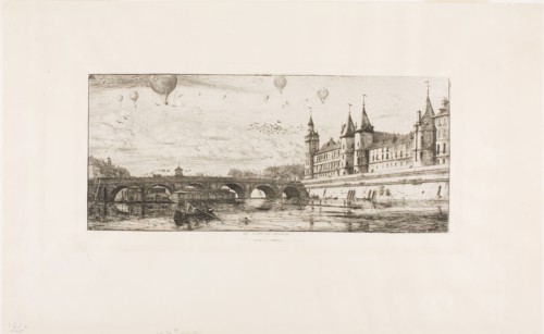 Pont-au-Change, Paris, 1854, Charles Meryon (French, 1821-1868), printed by Auguste Delâtre