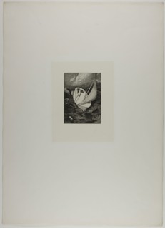 Rescue, plate four from A Glove, 1881, Max Klinger, German, 1857-1920, Germany, Etching on ivory