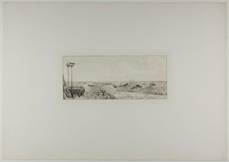 Homage, plate six from A Glove, 1881, Max Klinger, German, 1857-1920, Germany, Etching on ivory