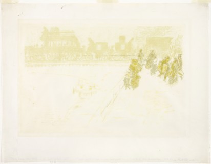 The Bridge, from Some Aspects of Paris Life, 1896–97, Pierre Bonnard (French, 1867-1947), printed