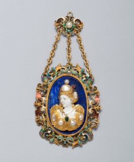 Pendant with the Bust of a Woman, 1550/1600 with 19th–century additions, Northern European, France,