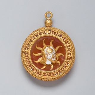 Hat Badge with the Head of Saint John the Baptist Adapted as a Pendant, c. 1500, French, France,