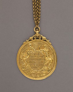 Presentation Medal of Francesco Morosini, 17th century, Italian, Venice, Venice, Gold, 7.8 x 5.4 cm