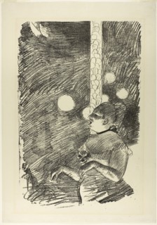 The Song of the Dog, 1876–77, Edgar Degas, French, 1834-1917, France, Transfer lithograph in crayon
