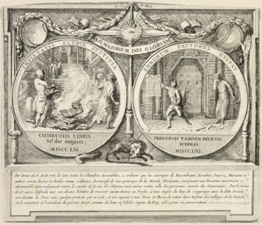 Expulsion of the Jesuits, 1761, Gabriel Jacques de Saint-Aubin, French, 1724-1780, France, Etching,