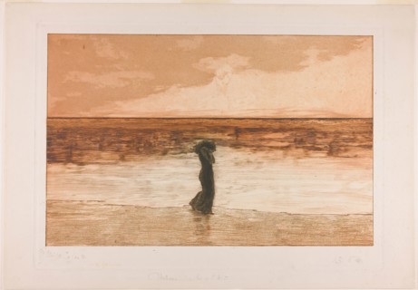 Abandoned, plate five from A Life, 1884, Max Klinger, German, 1857-1920, Germany, Etching and