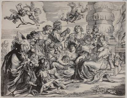 The Garden of Love, Left Half, with Seated Woman, c. 1631, Christoffel Jegher (Flemish,