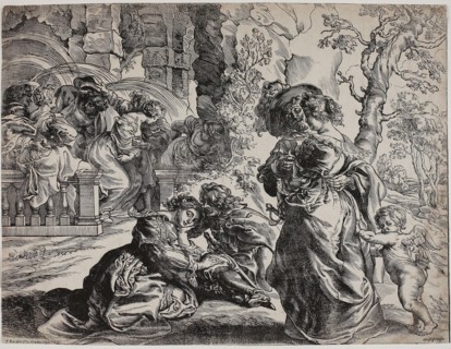The Garden of Love, Right Half, c. 1631, Christoffel Jegher, Flemish, 1596-1652/53, after Peter