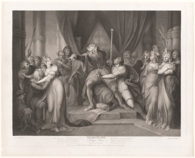 Lear Casting out his Daughter Cordelia, 1792, Richard Earlom (British, 1743-1822), after Henry