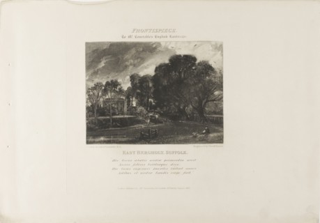 The River Stour, from Various Subjects of English Landscape Scenery, 1830, David Lucas (English,