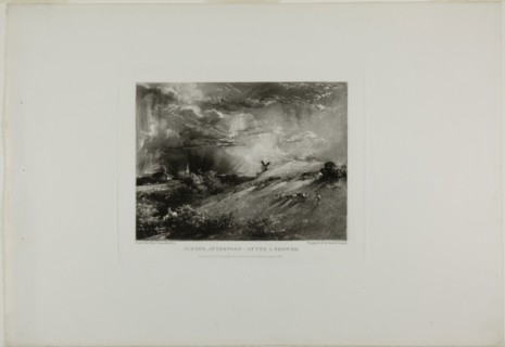 Summer Afternoon, After a Shower, 1831, David Lucas (English, 1802-1881), after John Constable