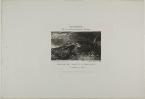 Vignette to Mr. Constable’s English Landscape. Hampstead Heath Middlesex. Ut Umbra sic Vita, 1831,