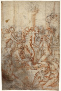 Study for the Purification of the Virgin, c. 1577, Giovanni Battista Naldini, Italian, 1537-1591,