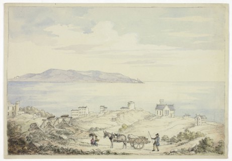 View of Dalkey from the Road, November 1843, Elizabeth Murray, English, c. 1815-1882, England,