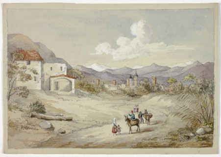 Albenga on the Corniche (Costal) Road, November 6, 1841, Elizabeth Murray, English, c. 1815-1882,