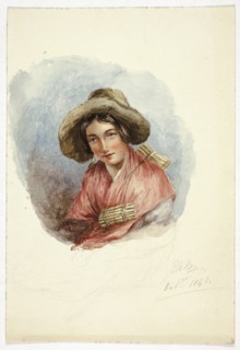 Portrait of Peasant Woman, October 1840, Elizabeth Murray, English, c. 1815-1882, England,