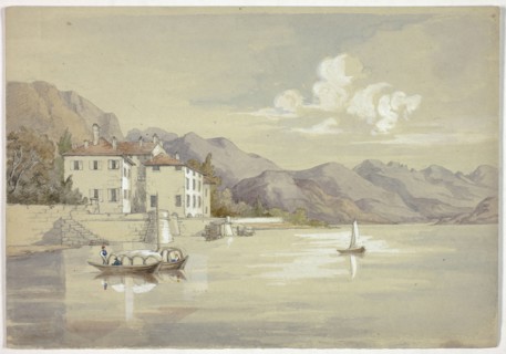 Majolica, Lake Como, September 1841, Elizabeth Murray, English, c. 1815-1882, England, Watercolor