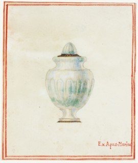 Aquamarine Urn, n.d., Giuseppe Grisoni, Italian, born Flanders, 1699-1769, Flanders, Gouache