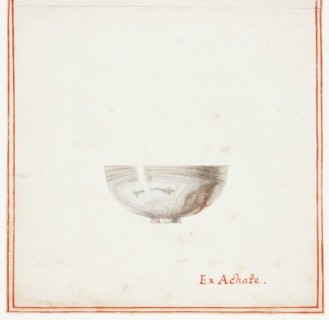 Agate Bowl, n.d., Giuseppe Grisoni, Italian, born Flanders, 1699-1769, Flanders, Gouache over black