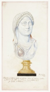 Agate Head of Cleopatra, n.d., Giuseppe Grisoni, Italian, born Flanders, 1699-1769, Italy, Gouache,