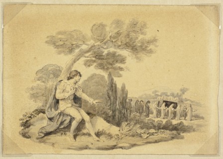 Each Moment Has Its Sickle, n.d., Charles Reuben Ryley, English, c. 1752-1798, England, Watercolor