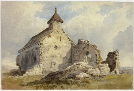 Chapel Ruins, 1872, Charles John Hills, English, active 18th-19th centuries, England, Watercolor,