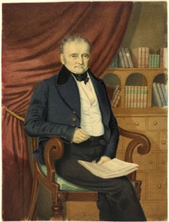 Portrait of Seated Man with Newspaper, c. 1846, Attributed to Adolphus H. A. Wing, English, 19th
