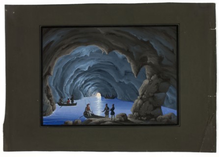 Grotto Scene, n.d., Unknown Artist, British, 19th century, United Kingdom, Gouache on ivory wove
