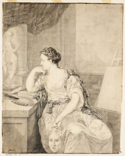 Portrait of Madame de Poullain, n.d., After Caspar Netscher, Dutch, 1639-1684, Holland, Drawing on