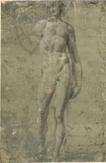 Bacchus (recto), Architectural Sketches (verso), n.d., after Michelangelo Buonarroti, Italian,