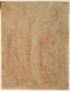 Two Standing Draped Male Figures, n.d., Pietro di Cristoforo Vannucci, called Perugino, after,